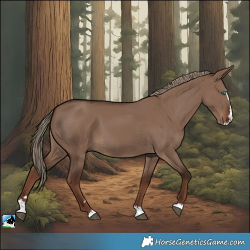 Horse Color:Liver Red Dun Splash 