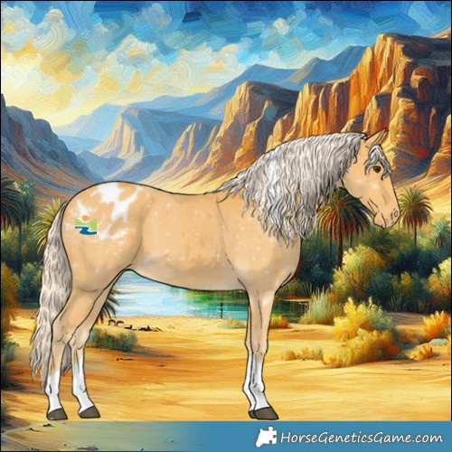 Horse Color:Palomino Tobiano Varnish