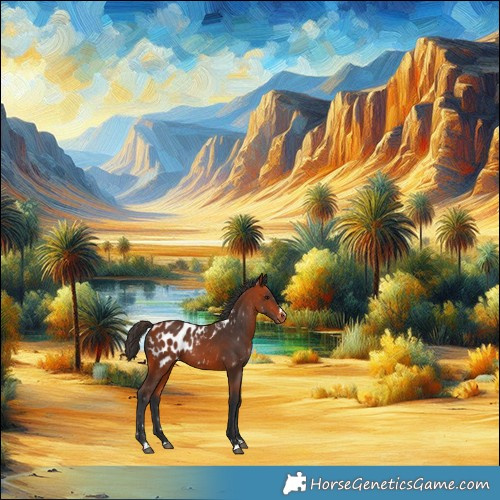 Horse Color:Bay Appaloosa Rabicano 