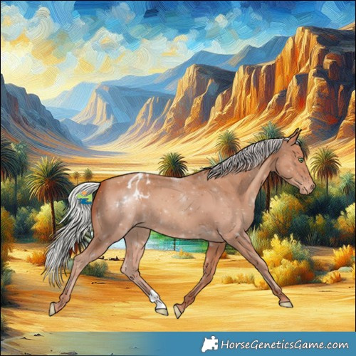 Horse Color:Silver Sable Champagne Varnish 