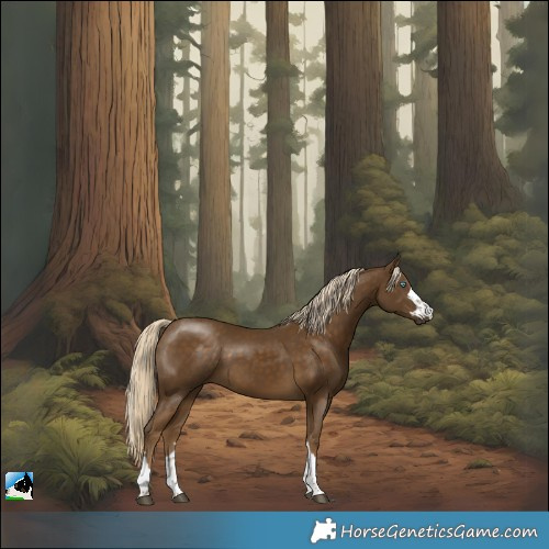 Horse Color:Pseudo Chocolate Palomino Mushroom
