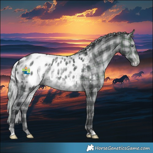 Horse Color:Plaid Silver Brown Chinchilla Blanket