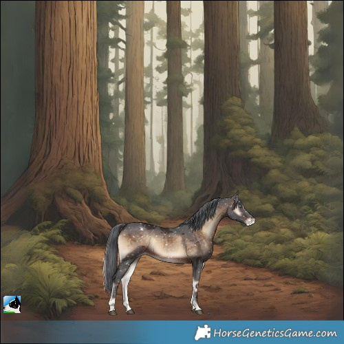Horse Color:Brown Onyx Merle Snowflake VarnishRabicano 
