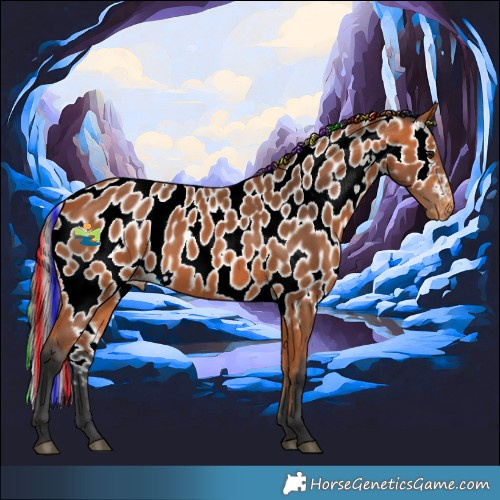 Horse Color:Painted Bay Skewed LP Spotted 