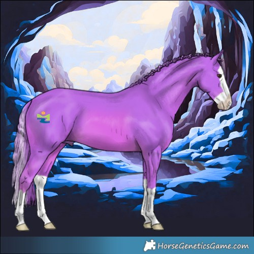 Horse Color:Watercolor Chestnut Splash 
