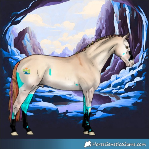 Horse Color:Painted Gold Champagne Onyx