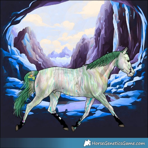 Horse Color:Watercolor Blue Onyx Ice Sabino