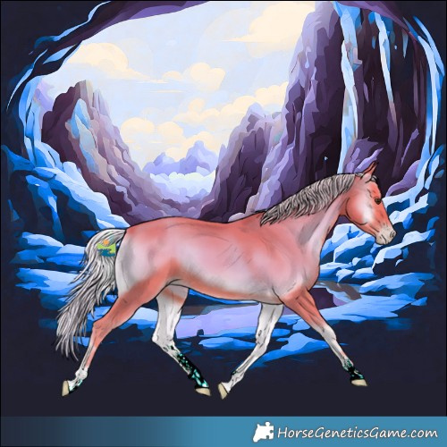 Horse Color:Watercolor Silver Classic Champagne Onyx Sabino
