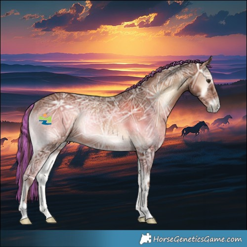 Horse Color:Painted Red Onyx Ice Rabicano 