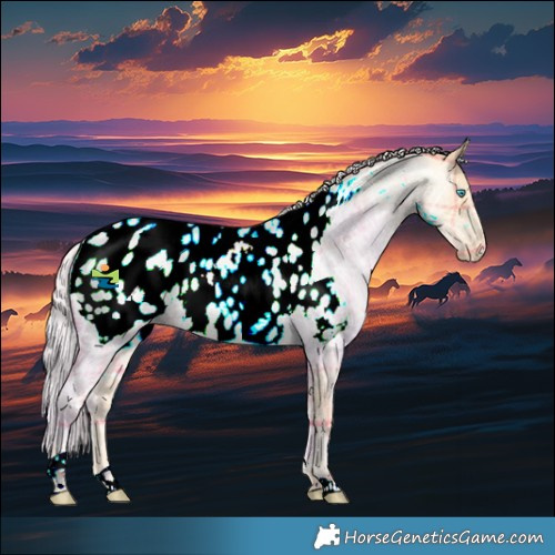Horse Color:Plaid Silver Buckskin Ice Roan Pearl Tobiano Appaloosa Rabicano