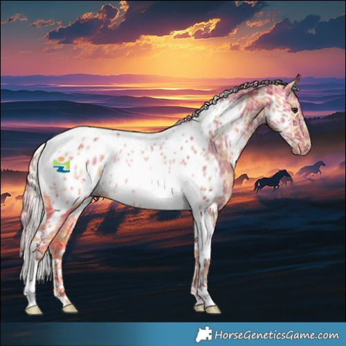 Horse Color:Plaid Silver Bay Ice Tobiano Appaloosa
