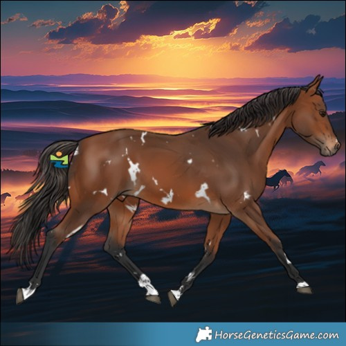 Horse Color:White Spotted Bay