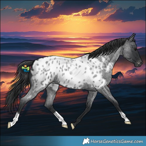 Horse Color:Blue Roan Appaloosa 