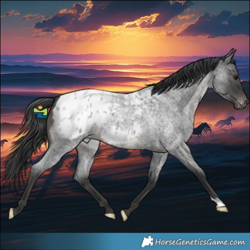Horse Color:Blue Roan Appaloosa