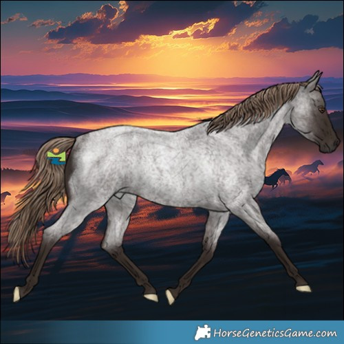 Horse Color:Liver Red Roan Rabicano