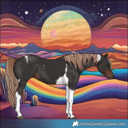 Horse Color:Liver Chestnut Tobiano 