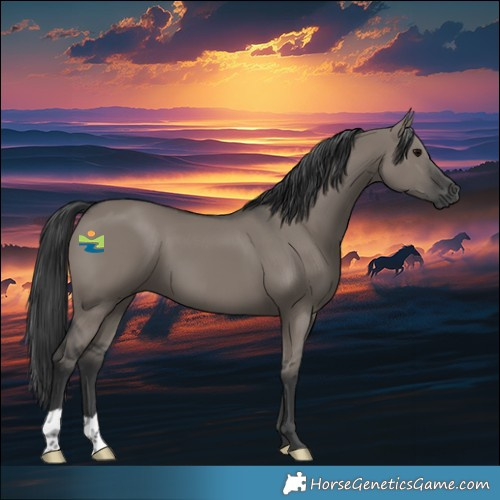 Horse Color:Grullo