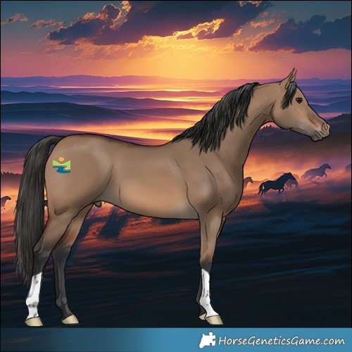 Horse Color:Brown Dun