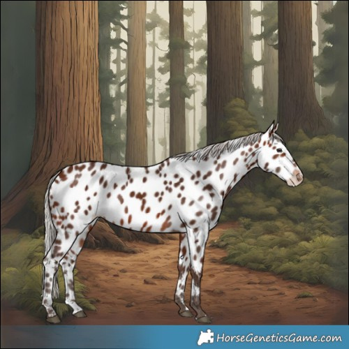 Horse Color:Silver Brown Near Leopard