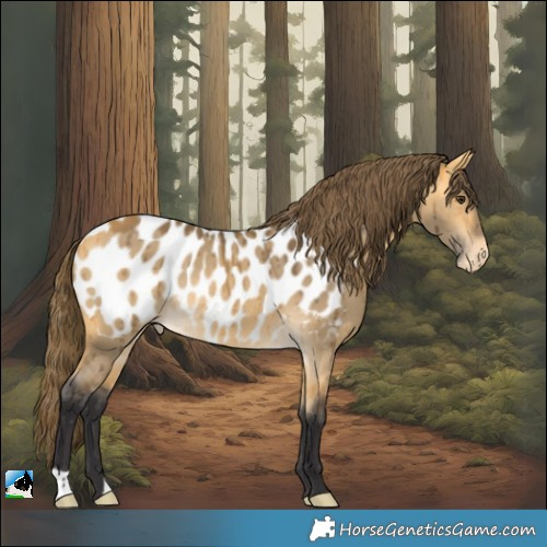 Horse Color:Buckskin Dun Appaloosa Rabicano Brindle