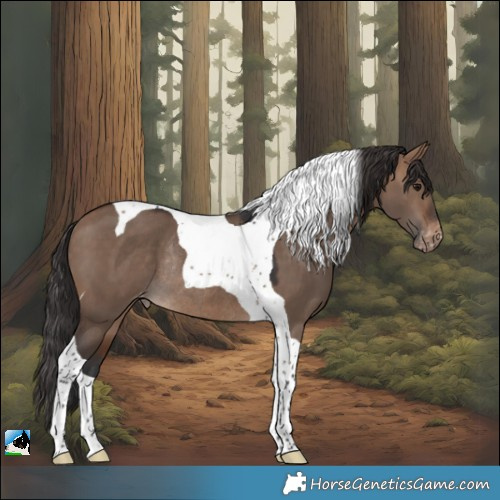 Horse Color:Brown Dun Tobiano Appaloosa Rabicano