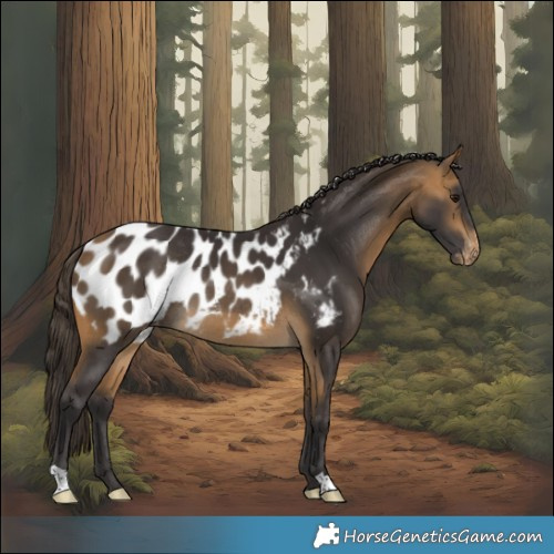Horse Color:Buckskin Blanket Rabicano 