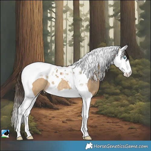 Horse Color:Buckskin Dun Splash Tobiano Rabicano