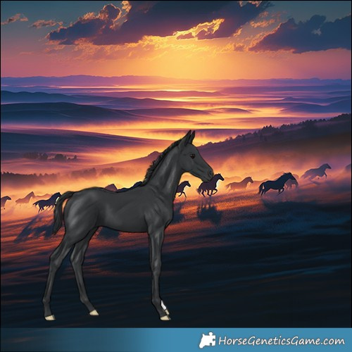 Horse Color:Black 