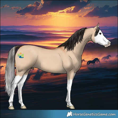 Horse Color:Bay Dun Splash
