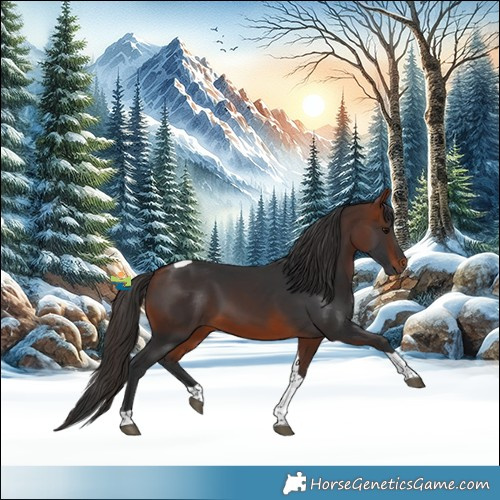 Horse Color:Bay Tobiano