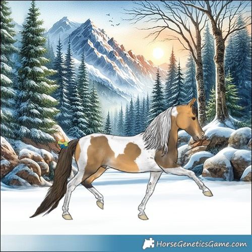 Horse Color:Buckskin Tobiano 