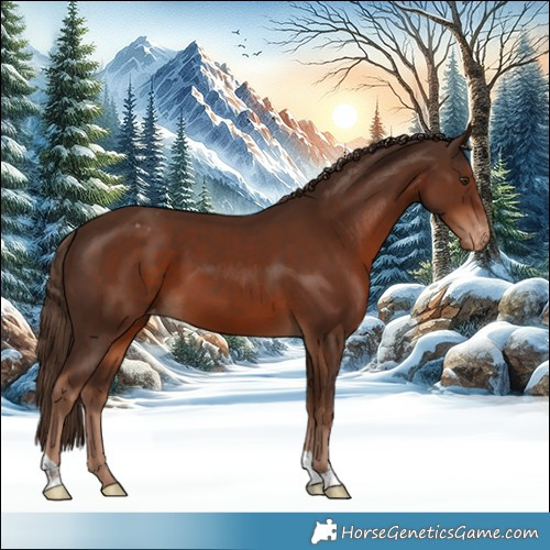 Horse Color:Liver Chestnut Appaloosa 