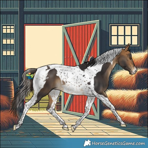 Horse Color:Buckskin Tobiano