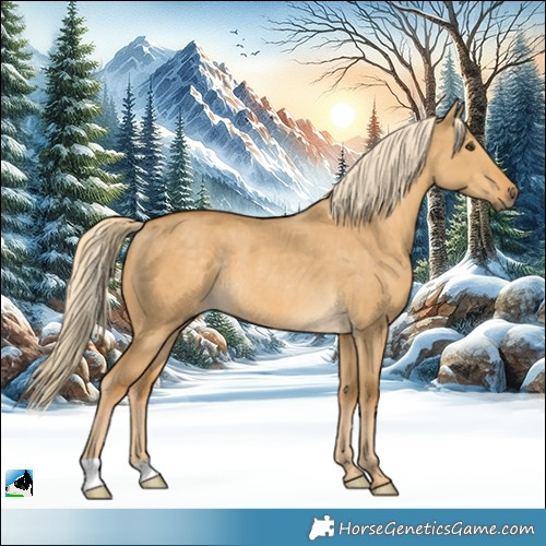 Horse Color:Palomino Dun Rabicano 