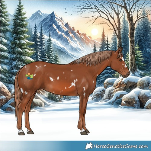 Horse Color:White Spotted Chestnut