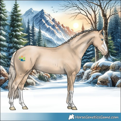Horse Color:Palomino Pearl Rabicano