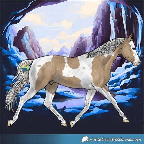 Horse Color:Silver Smoky Grullo Splash Tobiano