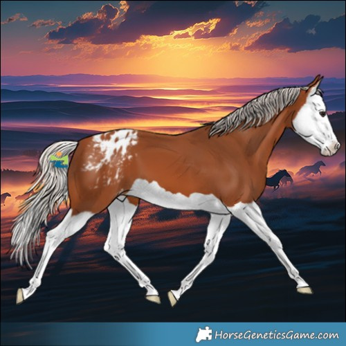 Horse Color:Silver Bay Splash Appaloosa 