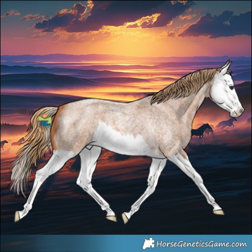 Horse Color:Red Roan Splash