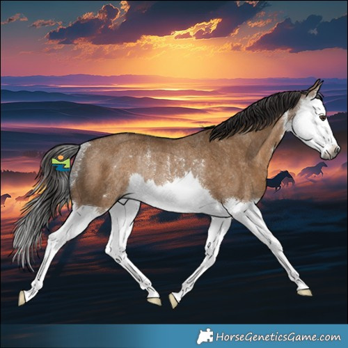 Horse Color:Gray White Spotted Liver Red Dun Splash Rabicano 