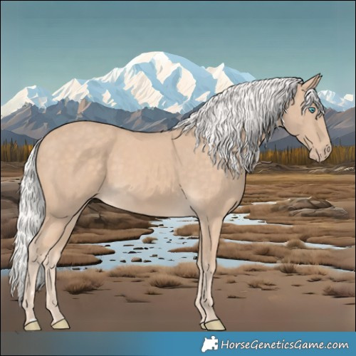 Horse Color:Silver Perlino 