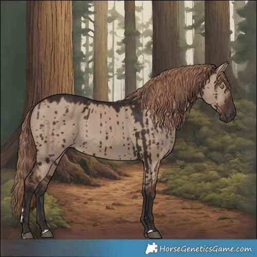 Horse Color:Liver Red Dun Brindle 