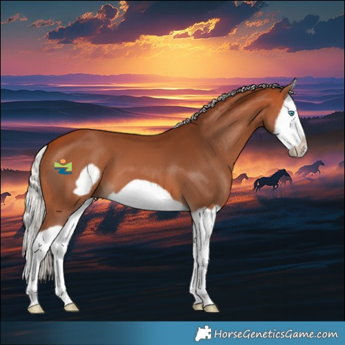 Horse Color:Silver Bay Splash Frame