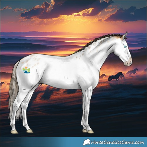 Horse Color:White Spotted Buckskin Roan Splash Appaloosa