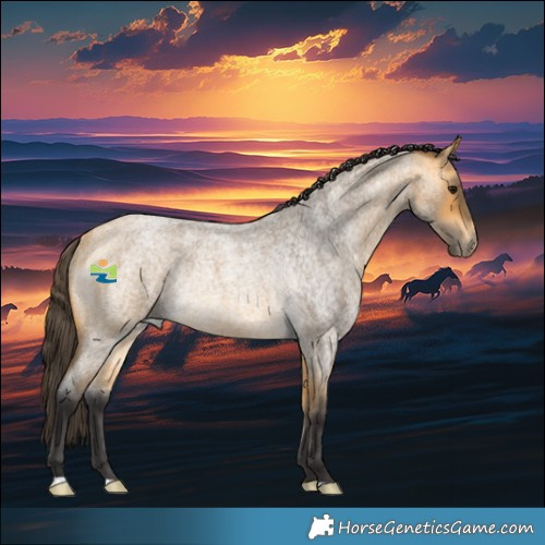 Horse Color:Buckskin Roan Rabicano