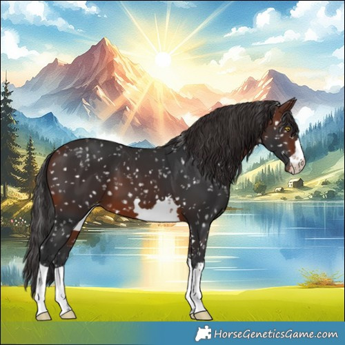 Horse Color:Brown Snowflake Varnish