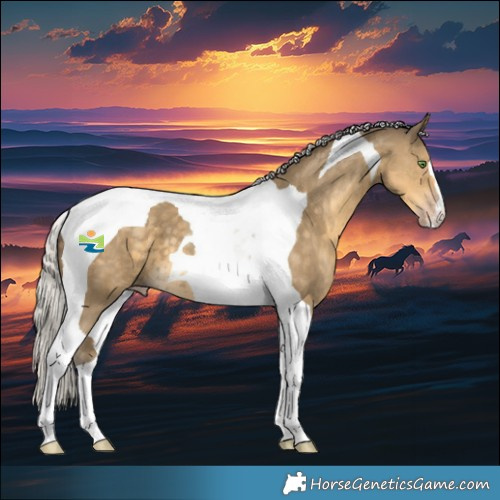 Horse Color:Silver Classic Cream Champagne Tobiano