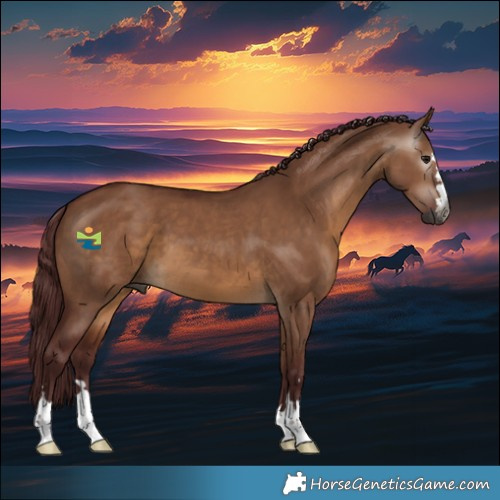 Horse Color:Gray Chocolate Bay Dun 
