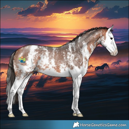 Horse Color:Bay Sabino Splash Appaloosa