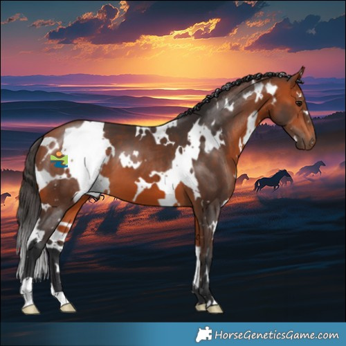 Horse Color:White Spotted Bay 